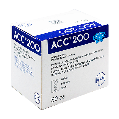 ACC 200 Acetylcystein 200mg Lindopharm (Hộp 50 gói x 3g)