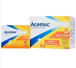 Acemuc Kids Acetylcysteine 200mg Sanofi (Hộp 30 gói)