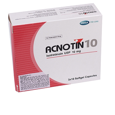 Acnotin isotretinoin 10mg Mega (Hộp 30 viên)