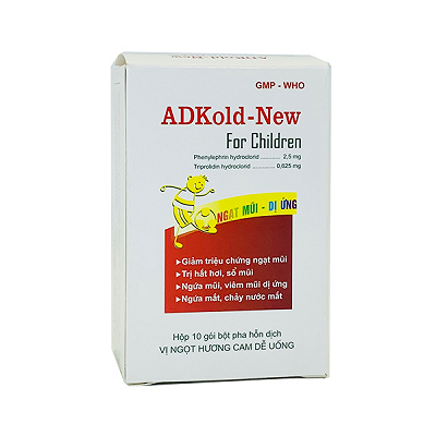 Adkold New For Children 2.5mg/0.625mg Pharbaco (Hộp 10 gói)