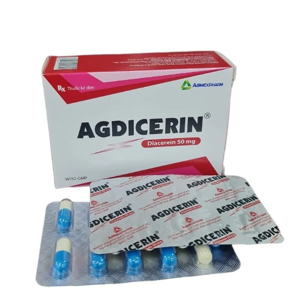 Agdicerin Diacerein 50mg Agimexpharm (Hộp 30 viên)