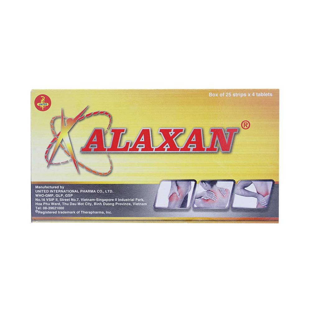 Alaxan United (Hộp 25 vỉ x 4 viên)
