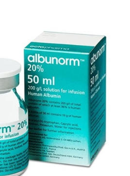 Albunorm 20% human albumin Đức (Lọ/50ml)