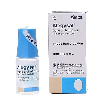Nhỏ mắt Alegysal 0.1% Santen (Lọ 5ml)