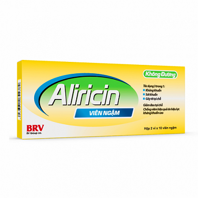 Aliricin Tyrothricin 0.5mg ngậm Reliv (Hộp 20 viên)