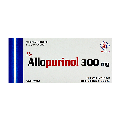 Allopurinol 300mg Domesco (Hộp 20 viên)