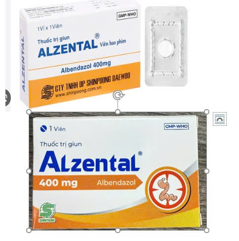 Alzental Albendazol 400mg Hàn Quốc (Hộp 1 viên)