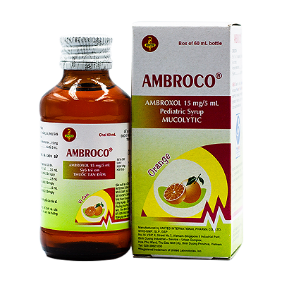 Ambroco Ambroxol 15mg/5ml United (Chai 60ml)