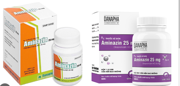 Aminazin 25mg Đà Nẵng (Lọ 500 viên)