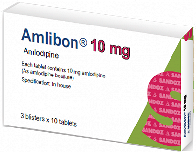 Amlibon Amlodipine 10mg Sandoz (H/30V) date 04/2023