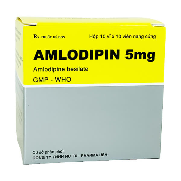Amlodipin 5mg Vidipha (Hộp 100 viên)