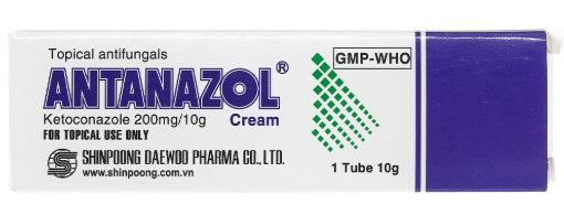 Antanazol Ketoconazole 200mg/10g Shinpoong Hàn Quốc (Tuýp 10g)
