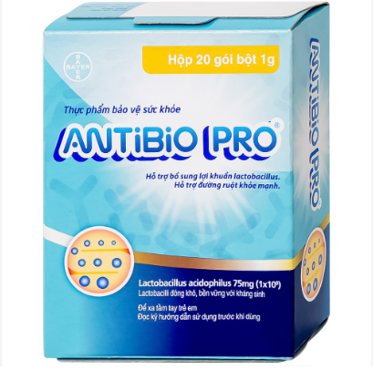 Antibio Pro 75mg Bayer (Hộp 20 gói x 1g)
