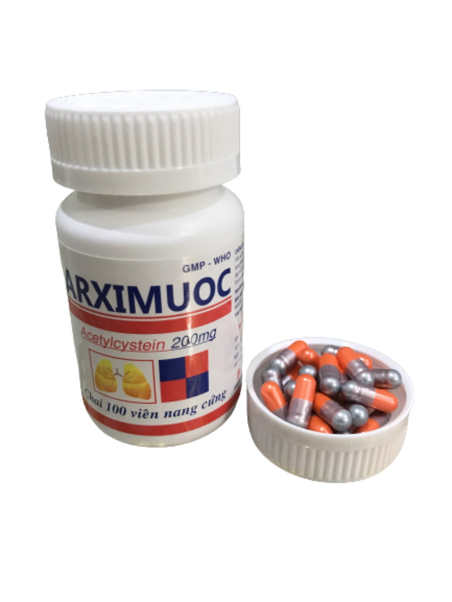 Arximuoc Acetylcystein 200mg Đồng Nai (Lọ 100 viên)
