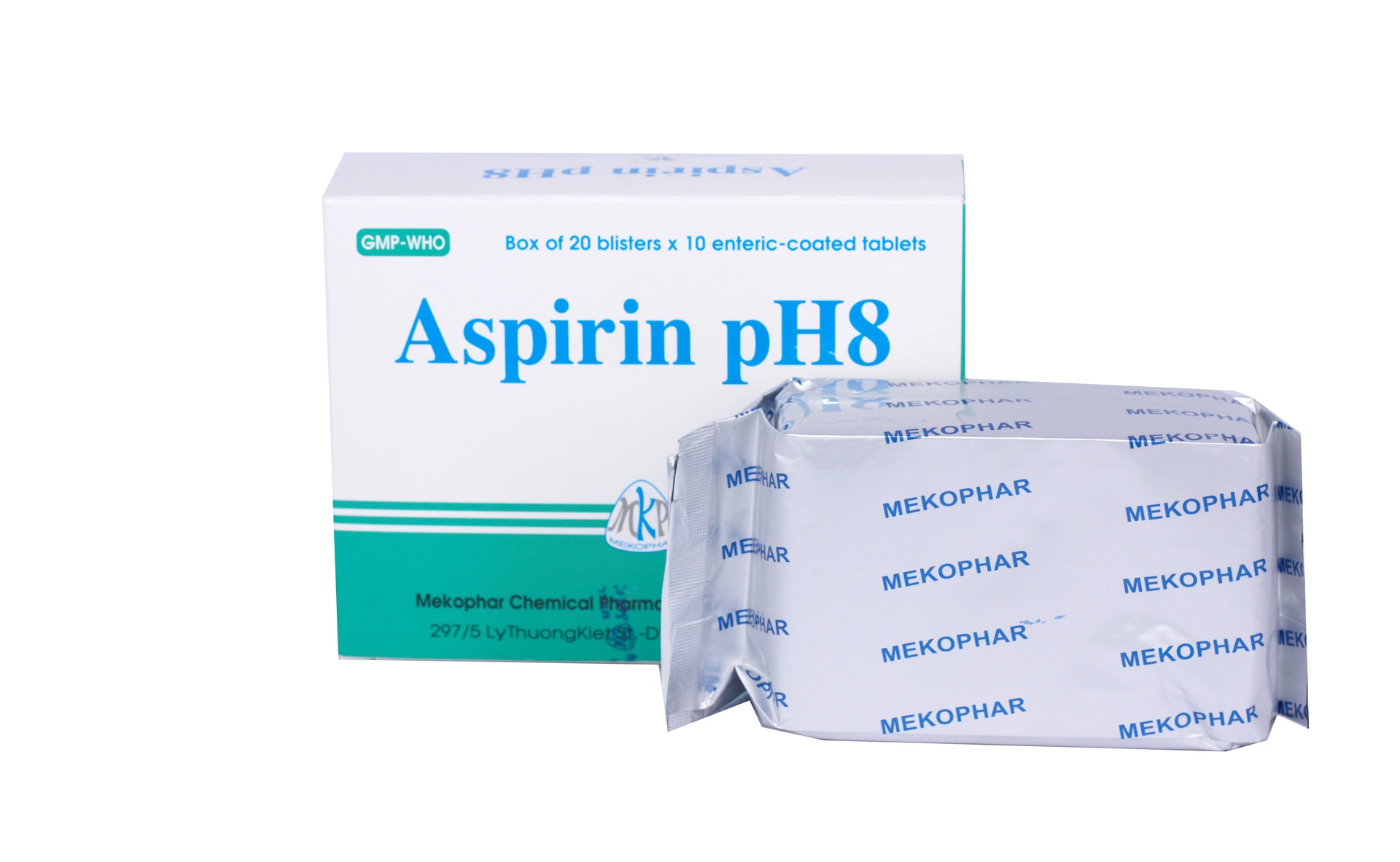 Aspirin PH8 500mg Mekophar (Hộp 200 viên)