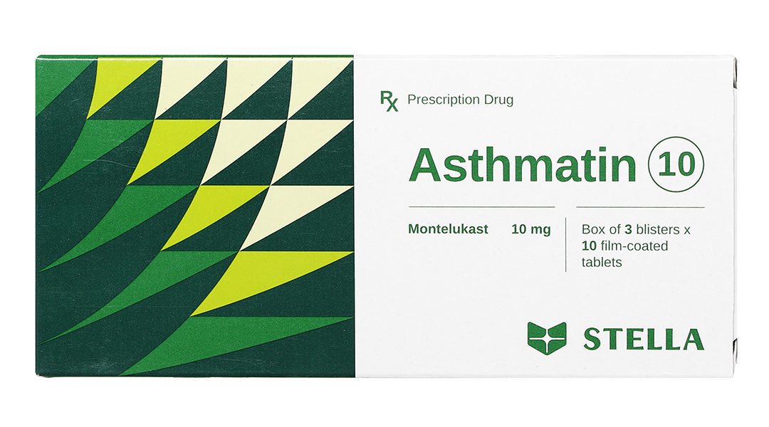 Asthmatin Montelukas 10mg Stella (Hộp 30 viên)