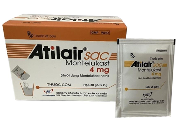 Atilair sac Montelukast 4 mg An Thiên (Hộp 30 gói x 2g)