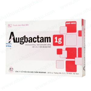 Augbactam 1g Mekophar (Hộp 14 viên)