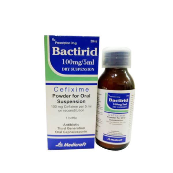 Bactirid Cefixim 100mg/5ml Ấn Độ (Lọ/30ml) Date 05/2026
