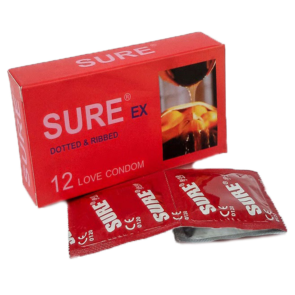 Bao Cao Su Sure Đỏ (Hộp 12 cái)