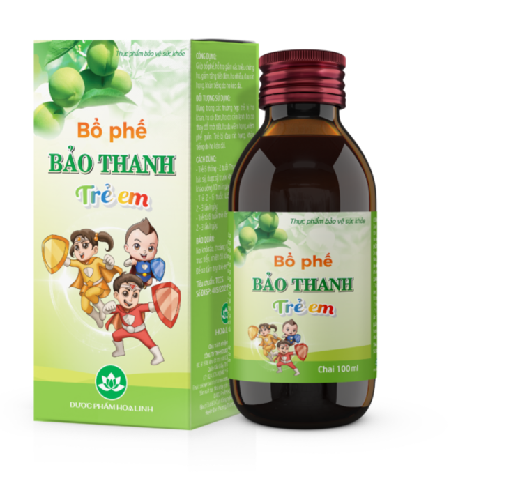 Siro Bảo Thanh Ho Bổ Phế Trẻ Em Hoa Linh (Chai 100ml)