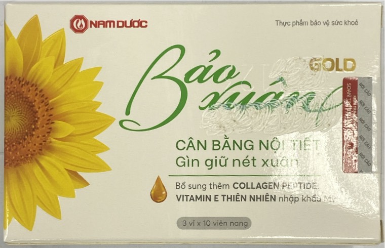 Viên uống Bảo Xuân Vàng Nam Dược (Hộp 30 viên)