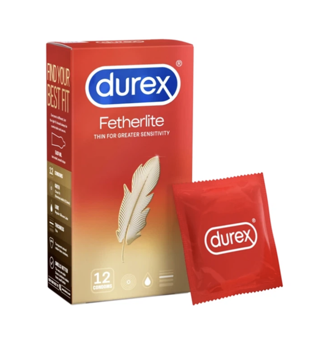 Bcs Durex Fetherlite Lông Gà Vàng (Hộp 12 cái)
