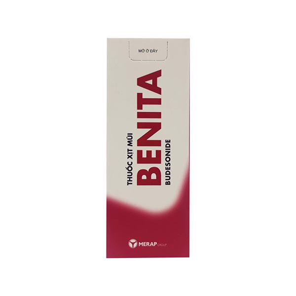 Xịt mũi Benita Budesonide 64mcg/0.05ml Merap (Lọ 120 liều)