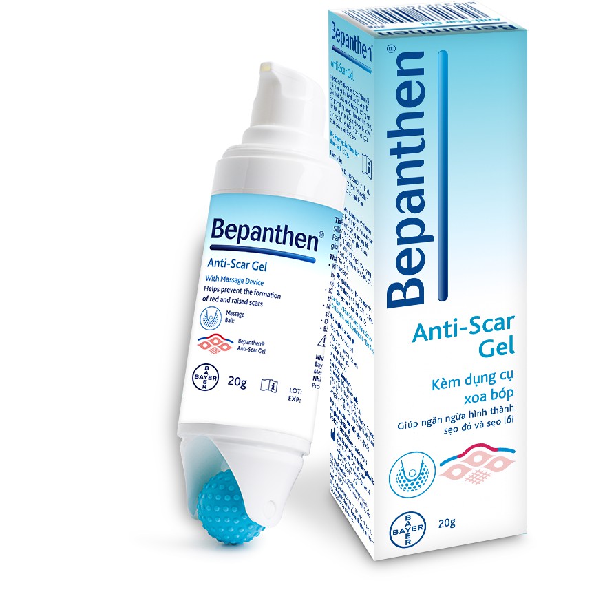 Bepanthen Anti-Scar Gel trị sẹo Bayer (Tuýp/20g)