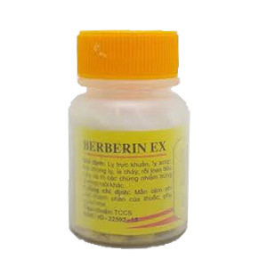 Berberin Ex Hóa Dược (Lọ 80 viên)
