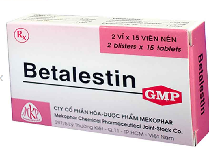 Betalestin Mekophar (Hộp 30 viên)