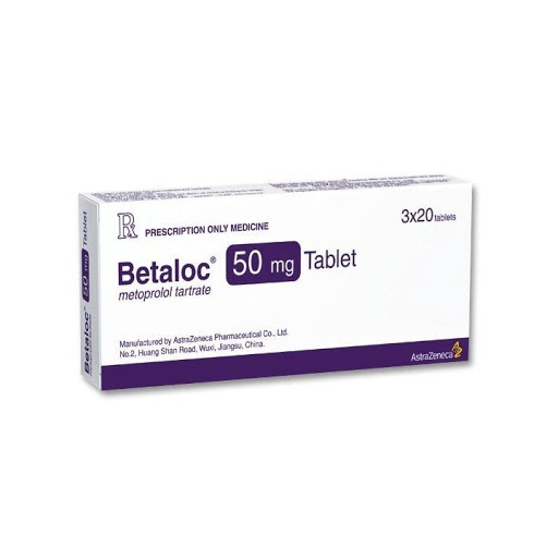 Betaloc 50mg Astrazeneca (Hộp 60 viên)