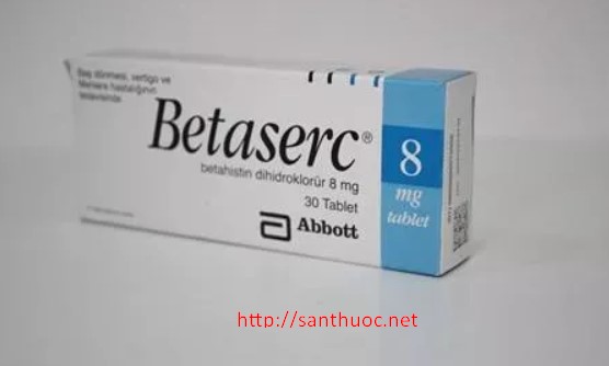 Betaserc- Betahistine 8mg Pháp (H/30v )