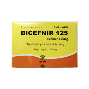 Bicefnir Cefdinir 125mg Vidipha (Hộp 10 gói)