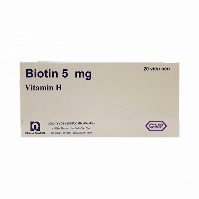 Biotin Vitamin H 5mg Namha (H/20v)