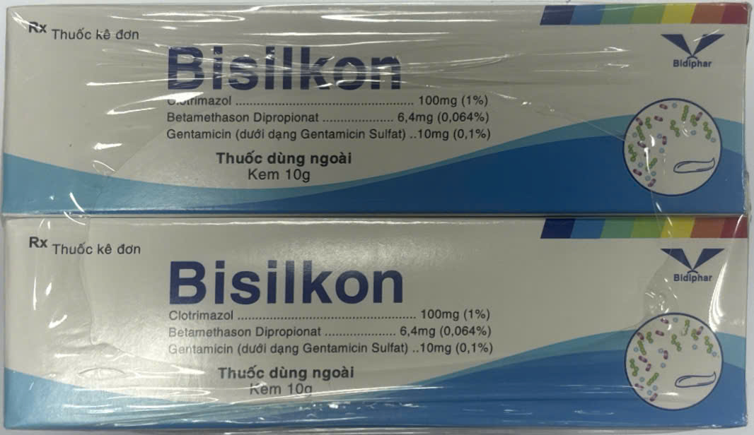 Kem bôi Bisilkon Bình Định (Tuýp 10g)