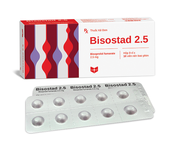 Bisoprolol 2.5mg Stella (Hộp 30 viên)