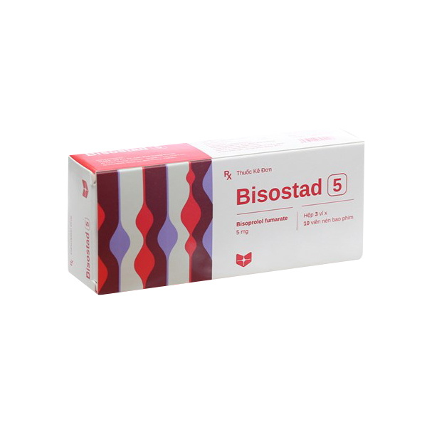 Bisostad bisoprolol 5mg Stella (Hộp 30 viên)