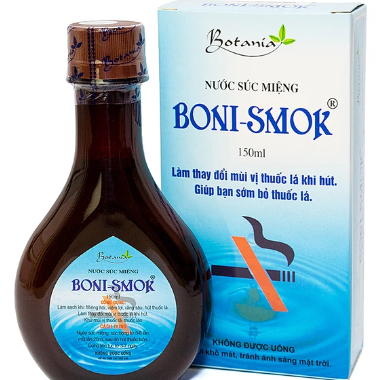 Boni Smok Nước Súc Miệng Cai Thuốc Lá Botania (Chai 150ml)
