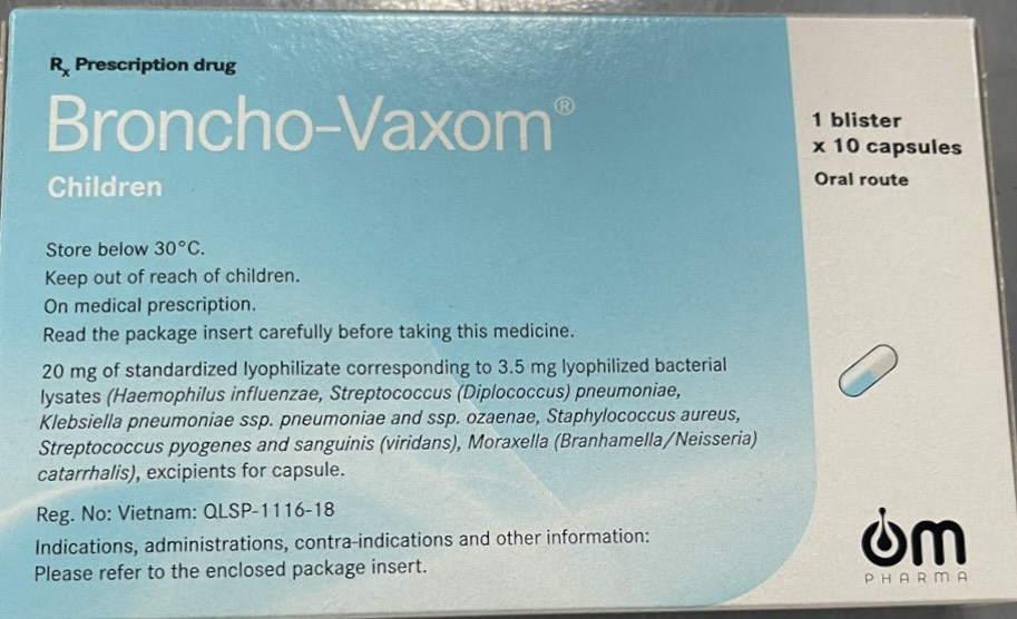 Broncho Vaxom TE 3.5mg Tăng Đề Kháng Om Pharma (Hộp 10 viên)