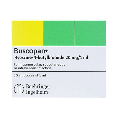 Buscopan 20mg/Ml tiêm Boehringer (H/10o/1ml) date 03/2026