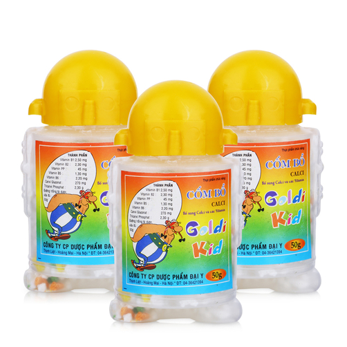 Cốm Calci Goldikid Bổ Đại Uy (Lọ 50g)