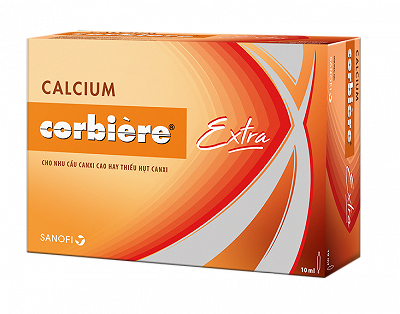 Calcium Corbiere Extra Sanofi (Hộp 30 ống x 10ml)