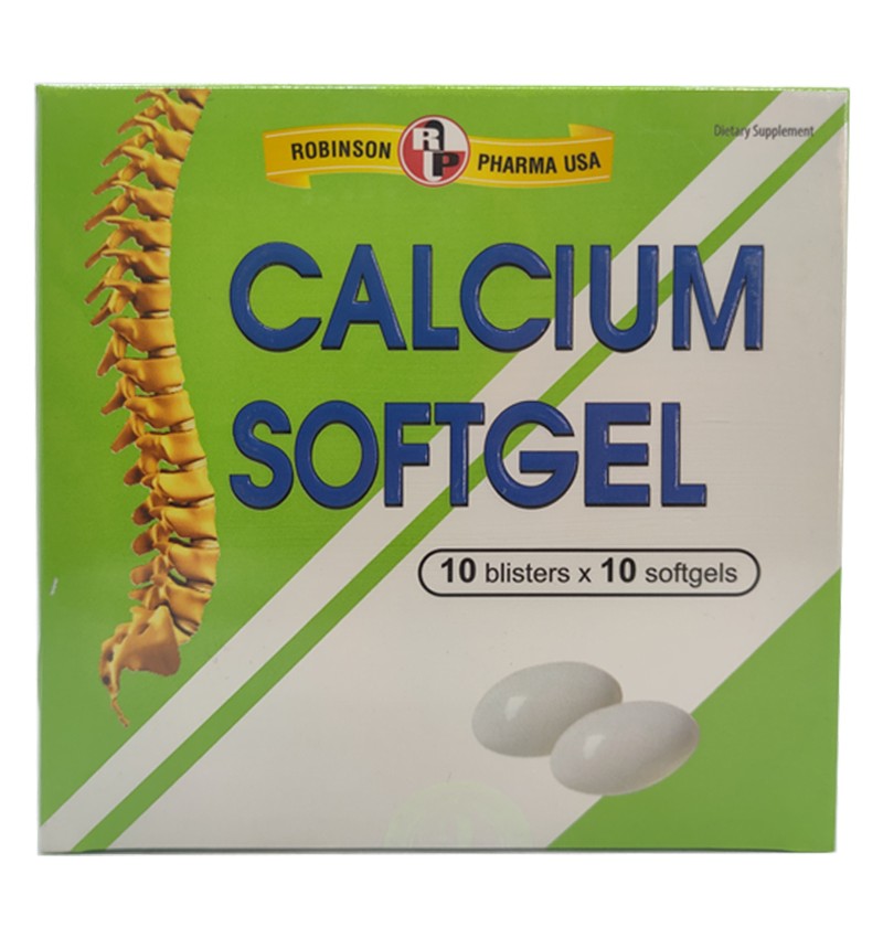 Viên uống Calcium Softgel calcium gluconate 300mg Thanh Hằng (Hộp 100 viên)