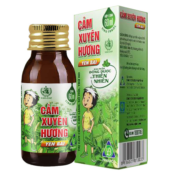Siro Cảm Xuyên Hương Yên Bái (Chai 60ml)