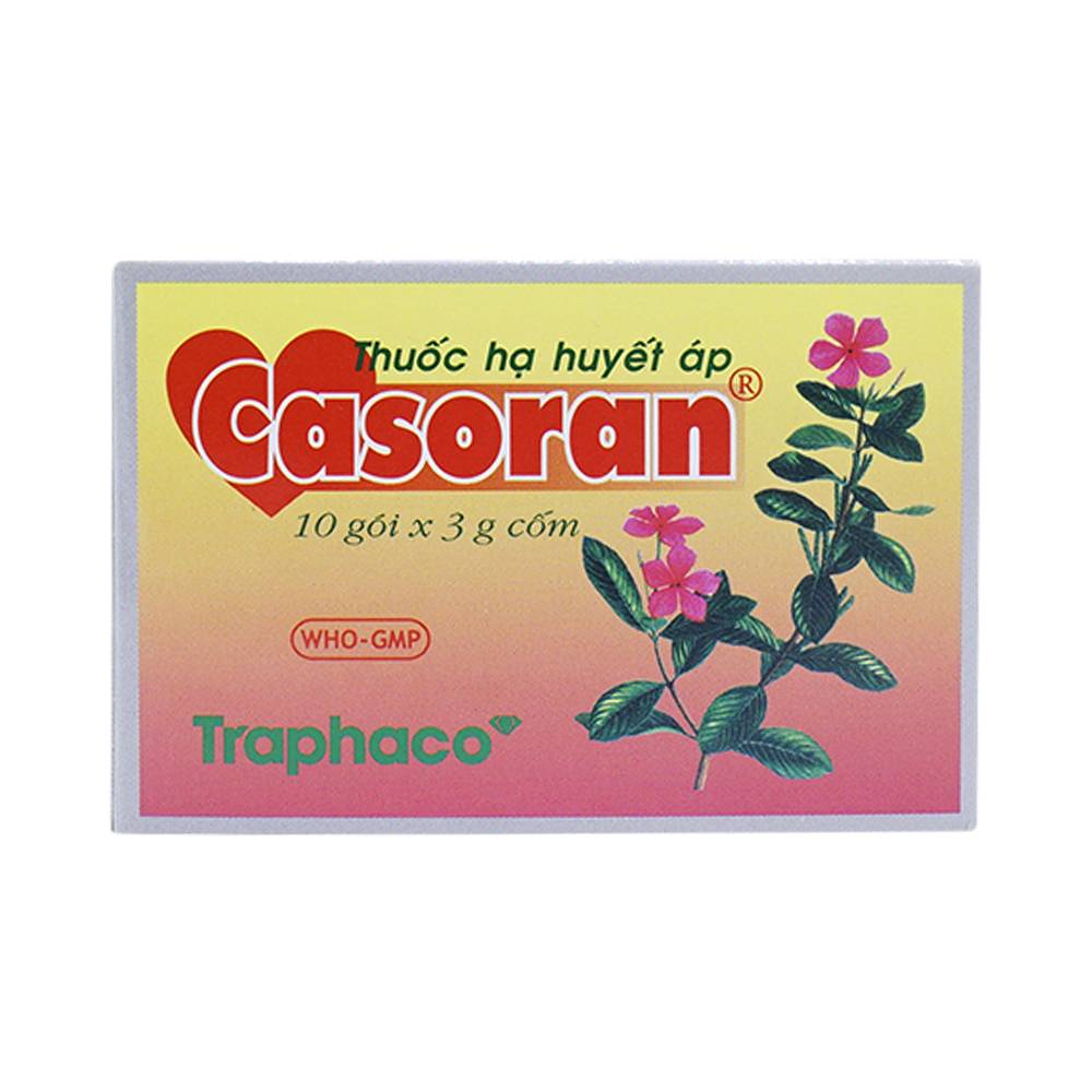 Casoran thuốc hạ huyết áp Traphaco (Hộp 10 gói x 3g)