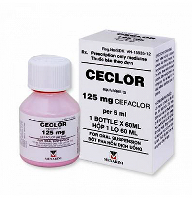 Ceclor 125mg/5ml Menarini (Chai 60ml)