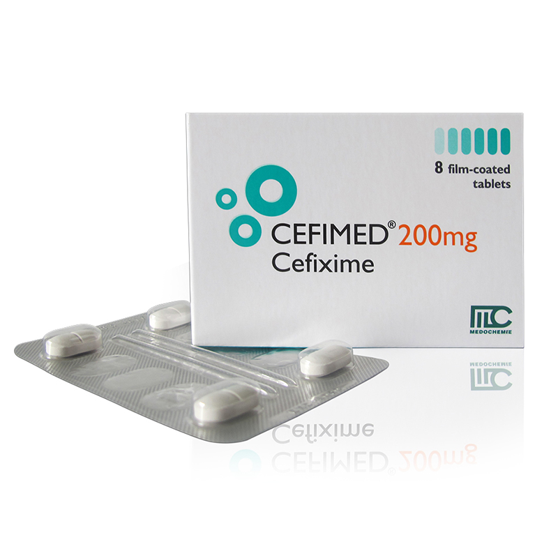 Cefimed Cefixime 200mg Medochemie (Hộp 8 viên)