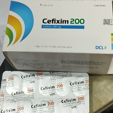 Cefixim 200mg Pharimexco Cửu Long (Hộp 100 viên)