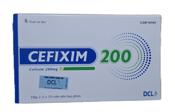 Cefixim 200mg Pharimexco Cửu Long (Hộp 20 viên)